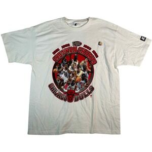 Vintage 91-92-93-96-97 NBA Chicago Bulls Starter Champions T-Shirt XL